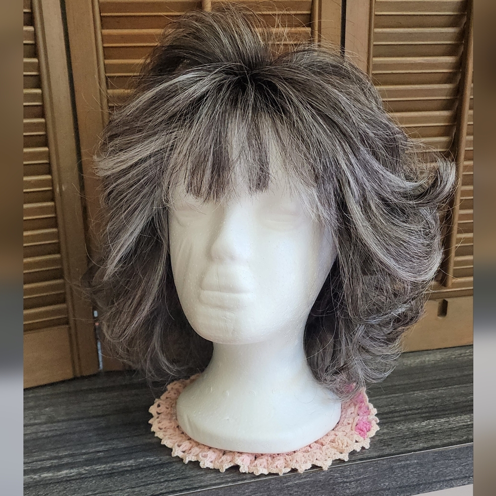 Gabor Black And Silver Wig